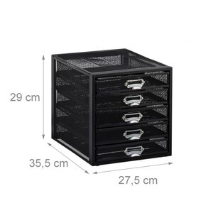 Trieur de document 5 tiroirs noir 13_0002901_2