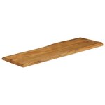 vidaXL Dessus de table 120x40x2 5 cm bord vivant bois massif manguier