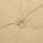 vidaXL Coussins de banc de jardin lot de 2 beige mélangé tissu
