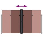 vidaXL Auvent latéral rétractable marron 200x1000 cm
