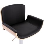 vidaXL Tabouret de bar Noir Similicuir
