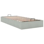 vidaXL Cadre de lit ottoman sans matelas gris clair 90x190 cm velours