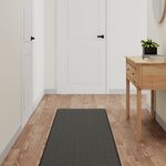 vidaXL Tapis de couloir aspect sisal anthracite 50x200 cm