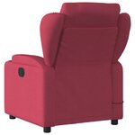 vidaXL Fauteuil de massage inclinable Rouge bordeaux Tissu