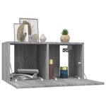 vidaXL Meubles TV muraux 4Pièces Sonoma gris 60x30x30cm Bois d'ingénierie