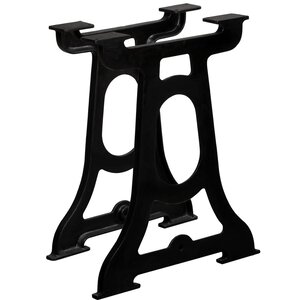 vidaXL Pied de table de salle à manger 2 Pièces Cadre en Y Fonte