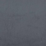 vidaXL Canapé en velours avec coussin 3 Pièces Gris foncé 208 cm Velours