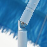 vidaXL Parasol de plage Hawaii bleu 300 cm