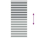 vidaXL Store zèbre gris foncé largeur du tissu 90 9 cm polyester