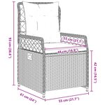 vidaXL Ensemble de salle à manger de jardin 5 pièces en beige poly rattan