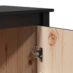 vidaXL Buffet Noir 83x41 5x100 cm Bois massif de pin