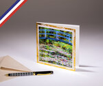 Carte double le musée créée et imprimée en france sur papier certifié fsc - le pont japonais de claude monet
