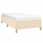 vidaXL Cadre de lit sans matelas crème 80x200 cm tissu