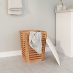 vidaXL Tabouret de salle de bain 40 5x40 5x56 cm Bois massif de noyer