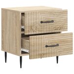 vidaXL Cabinet de chevet avec tiroir Chêne Sonoma 43 x 34 5 x 47 5 cm