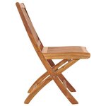 vidaXL Chaises pliables de jardin 8 Pièces Bois de teck solide