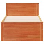 vidaXL Cadre de lit sans matelas avec tête de lit 100x200 cm bois pin