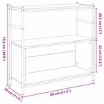 Bibliothèque vidaXL Artisian Chêne 80x30x78 5 cm Bois d'ingénierie