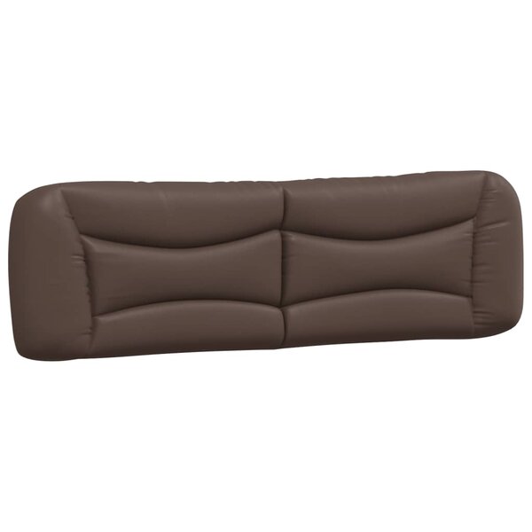 vidaXL Coussin de tête de lit Hvar marron 180 cm similicuir