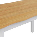 VidaXL Table de salle à manger / Table de repas EKAI Blanc