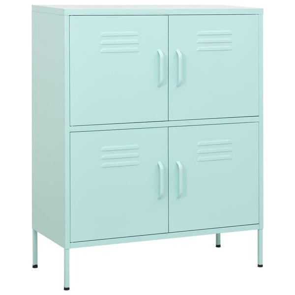 vidaXL Armoire de rangement Vert menthe 80x35x101 5 cm Acier