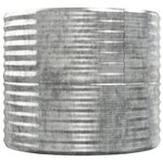 vidaXL Lit surélevé de jardin Acier galvanisé Argenté