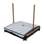 AXI Lily Bac a sable avec toit Anthracite Marron