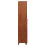 vidaXL Buffet avec tiroir avec étagère avec stockage avec porte Marron 38 x 33.5 x 160 cm