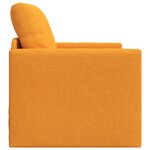 vidaXL Canapé-Lit Jaune foncé 74 x 77 x 81 cm Velours