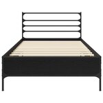 vidaXL Cadre de lit Chêne noir 80 x 200 cm Bois d'ingénierie