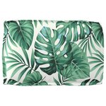 vidaXL Coussin pour dossier de palette Floral Motif de feuille