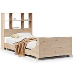 vidaXL Cadre de lit sans matelas 90x190 cm bois de pin massif