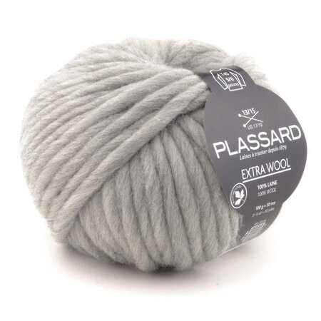 Grosse laine mèche Extra Wool 154 Gris 100  Laine