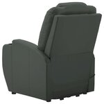vidaXL Fauteuil Gris Similicuir