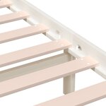 vidaXL Cadre de lit sans matelas blanc bois massif 120x200 cm