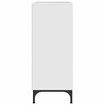 vidaXL Buffet Blanc brillant 79 5 x 33 x 82 cm Bois d'ingénierie