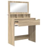 vidaXL Tables de maquillage pour chambre avec tiroir Chêne Sonoma