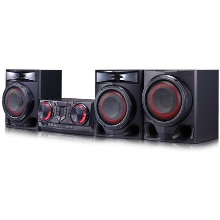 Lg cj45 ensemble audio pour la maison système mini audio domestique noir  rouge
