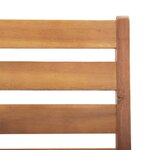 vidaXL Ensemble à manger de jardin 3 Pièces Bois d'acacia solide