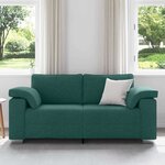 vidaXL Canapé Vert foncé 180 x 77 x 82 cm tissu