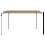 vidaXL Auvent taupe 4x3 m 180 g/m² tissu et acier
