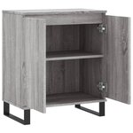 vidaXL Buffet Sonoma gris 60x35x70 cm Bois d'ingénierie