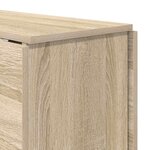 vidaXL Table à dîner 138 x 70 x 73 5 cm Bois d'ingénierie Chêne Sonoma