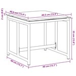 vidaXL Tabourets de jardin avec coussins 4Pièces blanc acier et textilène