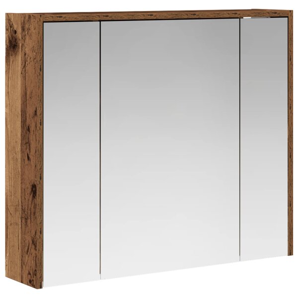 vidaXL Armoire Miroir de Salle de Bain Bois ancien 73 5 x 16 x 62 5 cm