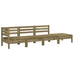 vidaXL Canapé de jardin 4 places bois de pin imprégné