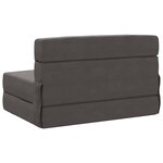 vidaXL Canapé-lit pliable Gris foncé 70 x 80 x 60 cm Tissu