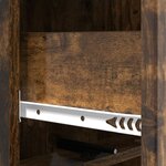 vidaXL Armoire à tiroirs Chêne fumé 33 x 34 5 x 92 cm