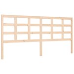 vidaXL Cadre de lit avec tête de lit 180x200 cm bois massif