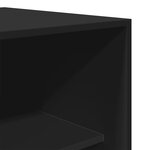 vidaXL Garde-robe noir 80x50x200 cm bois d'ingénierie